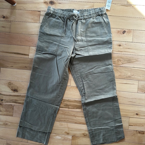 LL Bean Signature Linen Cotton Pull-On Camp Pants NWT - Picture 7 of 11